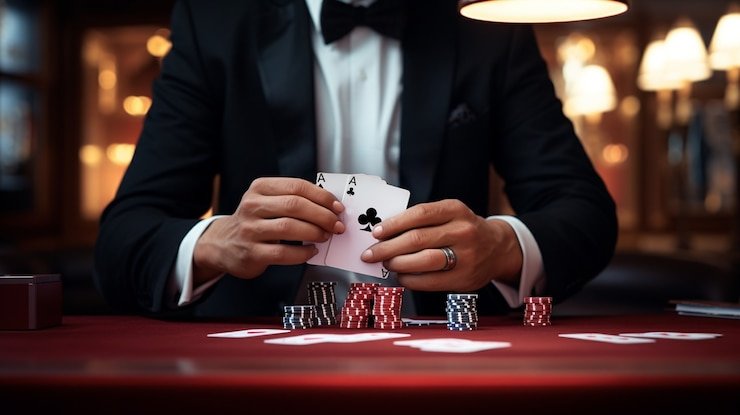 Layar permainan Blueprint Gaming menampilkan fitur bonus dan nilai jackpot progresif
